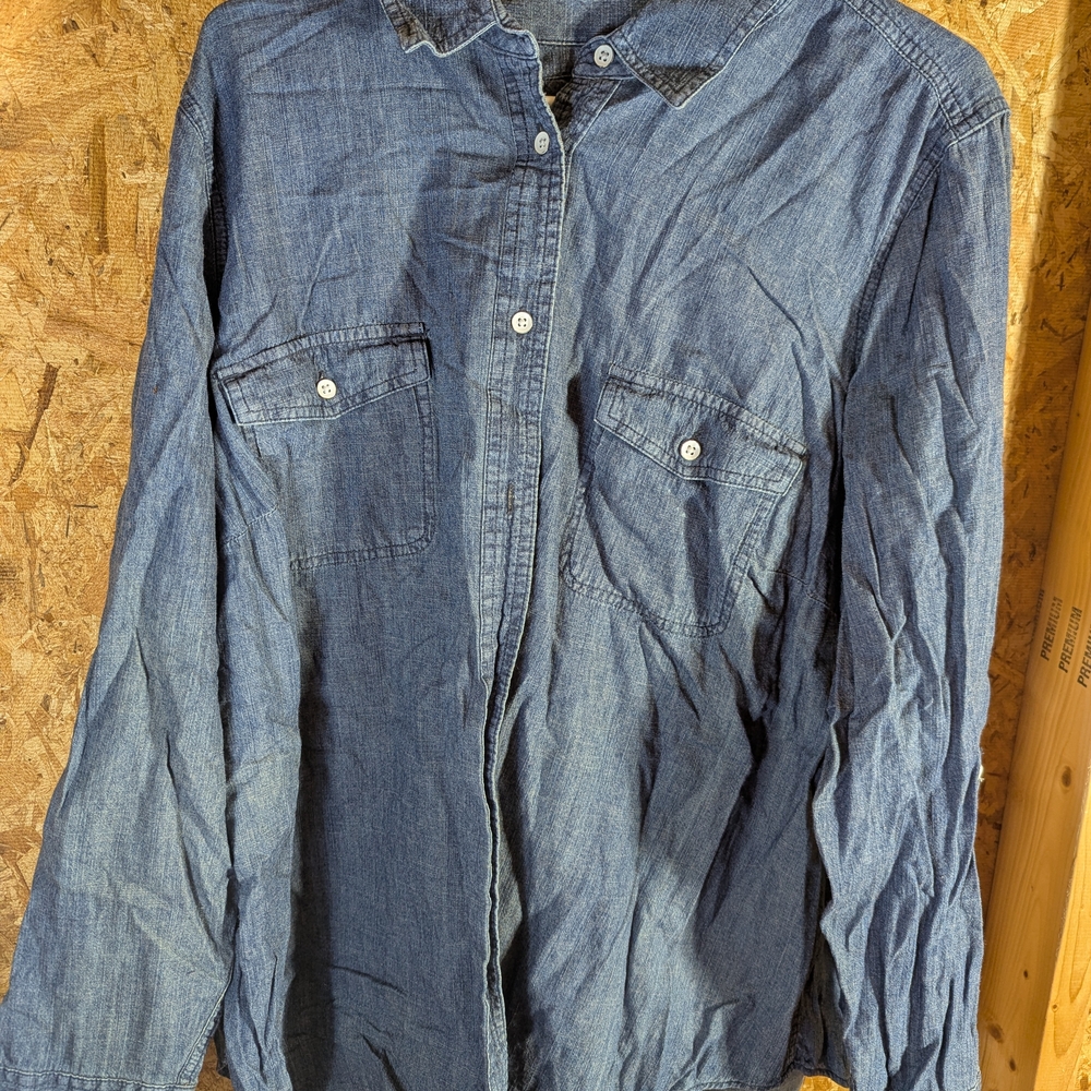 Men's Blue Denim Shirt
